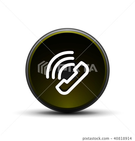 Phone button, call support idea, vector illustration 40818914