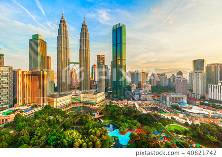 雙子塔日落 40821742