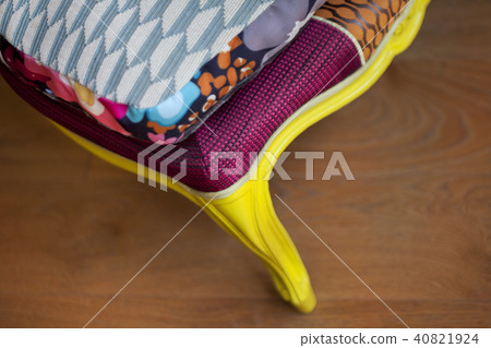 Patchwok armchair on the floor Patchwok armchair on the floor 40821924
