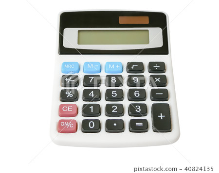 Digital calculator electronic isolated 40824135