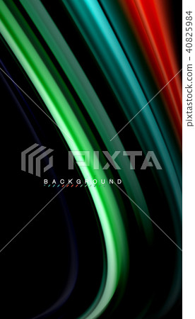 Fluid mixing colors, vector wave abstract background Fluid mixing colors, vector wave abstract background 40825984