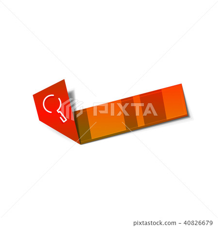 Search magnifyier web button, magnify icon. Modern magnifying glass sign, web site design or mobile 40826679