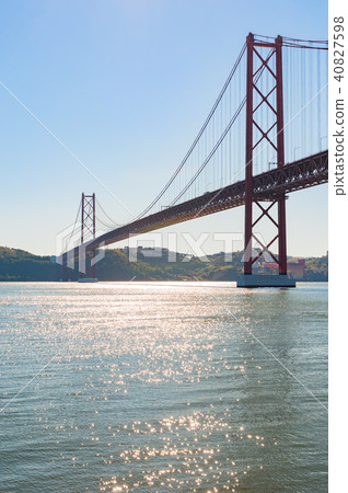 25th april bridge against blue sky - Lisbon 25th april bridge against blue sky - Lisbon 40827598
