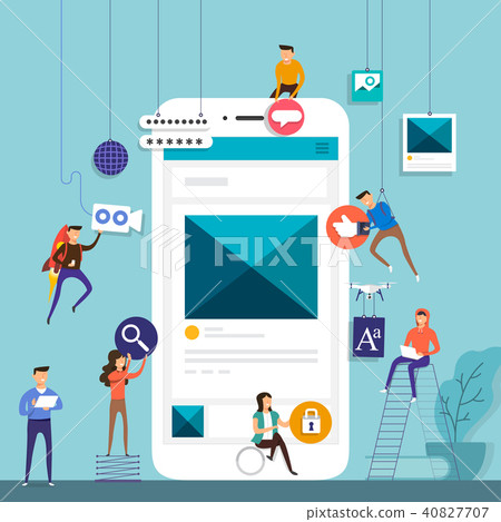 Flat design concept illustrations. 40827707