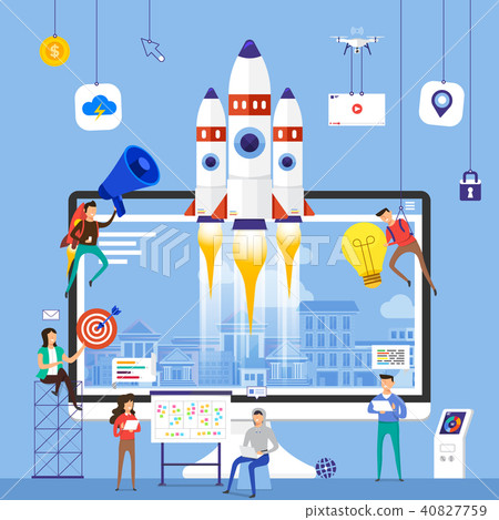 flat design concept vector illustrator. - Stock Illustration [40827759 ...