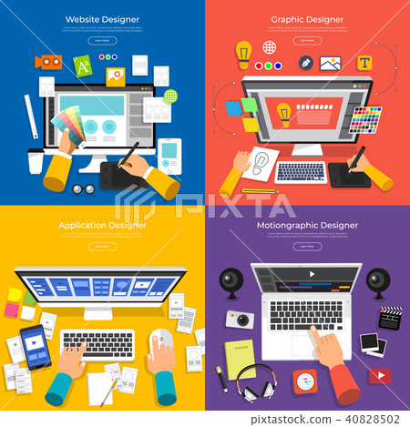 Flat design concept vector illustrations. 40828502
