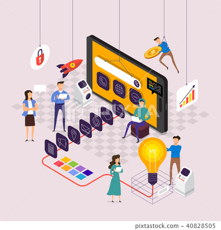 Flat design concept vector illustrations. 40828505