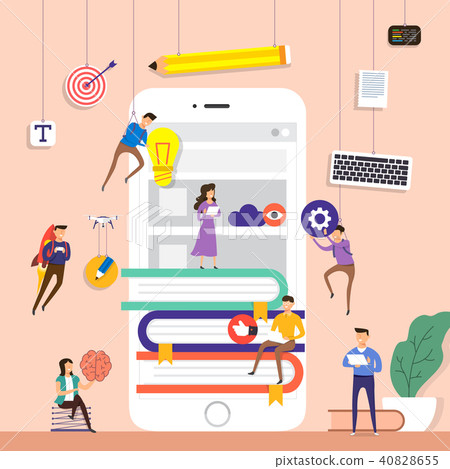 Flat design concept vector illustration. 40828655