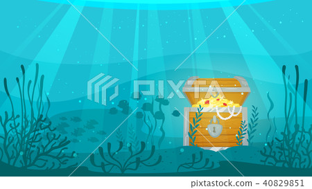 Open chest full of gold Open chest full of gold 40829851