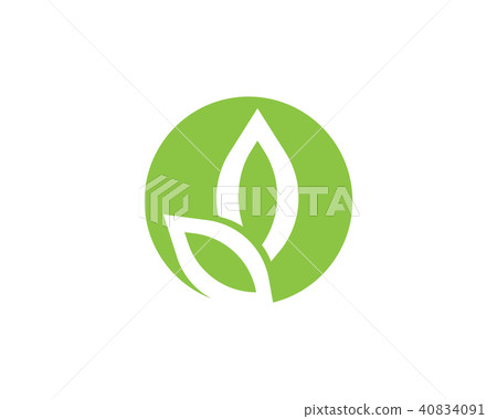 Leaf ecology nature Logo Template 40834091