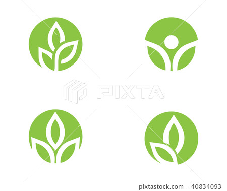 Leaf ecology nature Logo Template 40834093