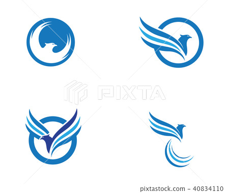 Wing Falcon Logo Template vector Wing Falcon Logo Template vector 40834110