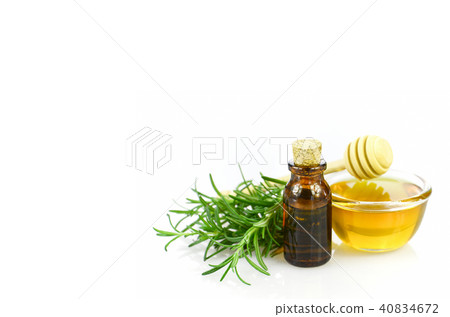 Honey, rosemary and essential oil. Honey, rosemary and essential oil. 40834672
