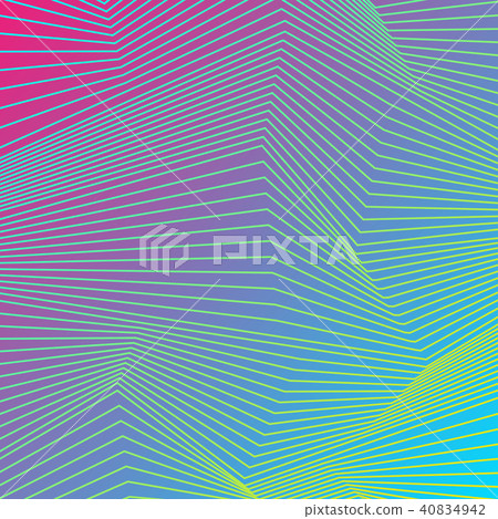Colorful curved lines refraction pattern design - Stock Illustration ...