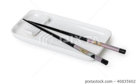 new empty plate and chopsticks for sushi new empty plate and chopsticks for sushi 40835602