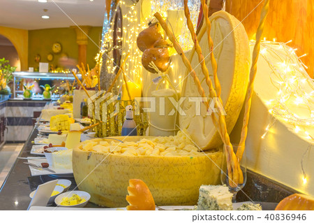 different kinds and sorts of cheese Close-up 40836946