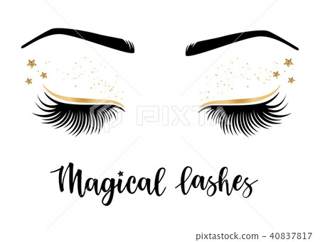 Vector illustration of lashes Vector illustration of lashes 40837817