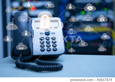 IP Telephony cloud services concept IP Telephony cloud services concept 40837874