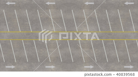 Top view of parking lot 40839568