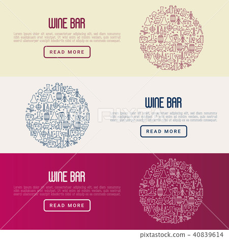 Wine bar concept for restaurant menu Wine bar concept for restaurant menu 40839614