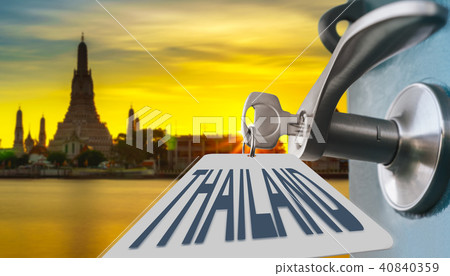 Open the door with thailand sign Open the door with thailand sign 40840359
