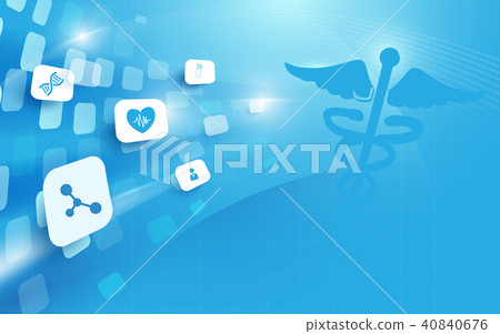 Caduceus symbol and Abstract medicine and science. 40840676