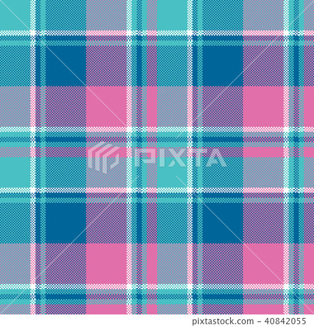 Baby girl pink pastel color plaid seamless pattern 40842055