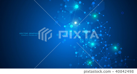 Molecular structure background. Abstract background with molecule DNA. Medical, science and Molecular structure background. Abstract background with molecule DNA. Medical, science and 40842498