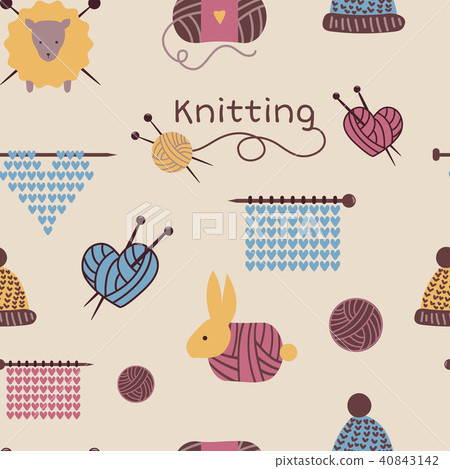 knitting needles illustration