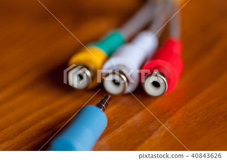 Close-up of a jack cord 40843626