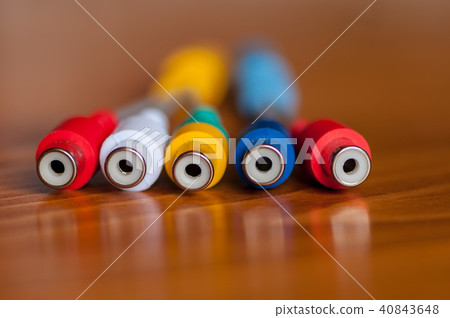 Close-up of a jack cord 40843648