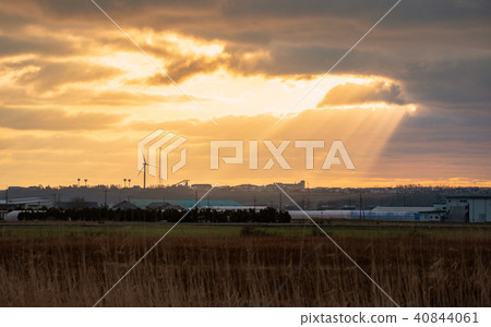 美麗的夕陽天空 美麗的夕陽天空 40844061