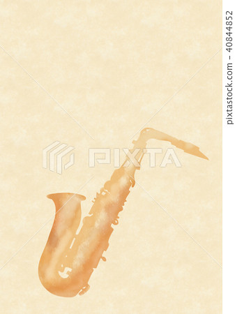 sax watercolor style silhouette 40844852