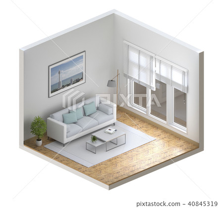 mock up interior living room, 3D render mock up interior living room, 3D render 40845319