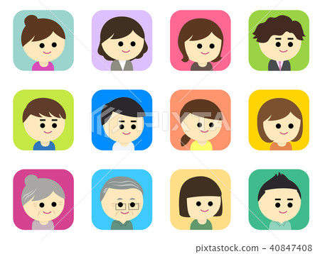 Face icon illustration 40847408