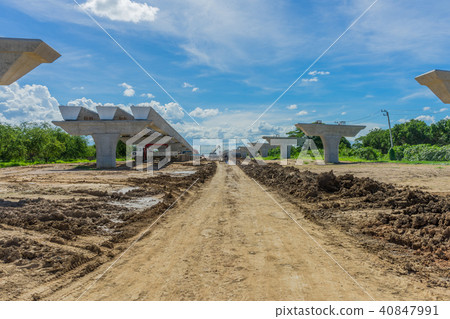 Overpass Construction for motorway 40847991