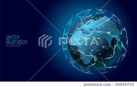 Global international connection information exchange blockchain cryptocurrency. Planet space low Global international connection information exchange blockchain cryptocurrency. Planet space low 40849759