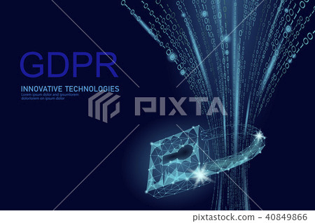 Privacy data protection law GDPR. Data regulation sensitive information safety shield European Union 40849866