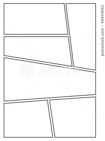 comic concept with six layout - Stock Illustration [40850062] - PIXTA