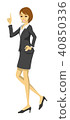 Female businessman (OL) explaining 40850336
