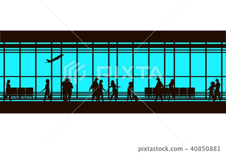 airport lounge vector 40850881