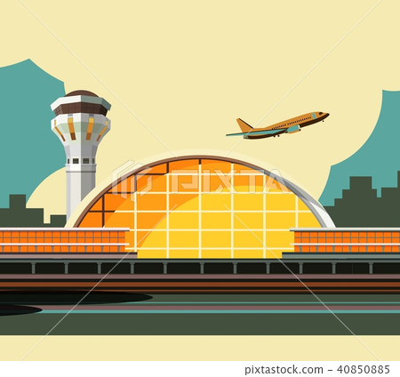 airport building vector illustration 40850885