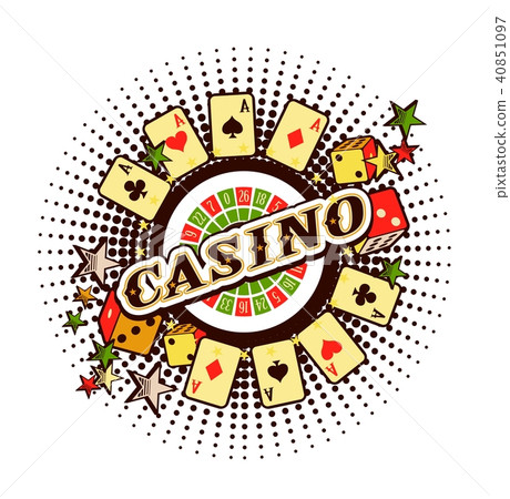 casino logo on a white background casino logo on a white background 40851097