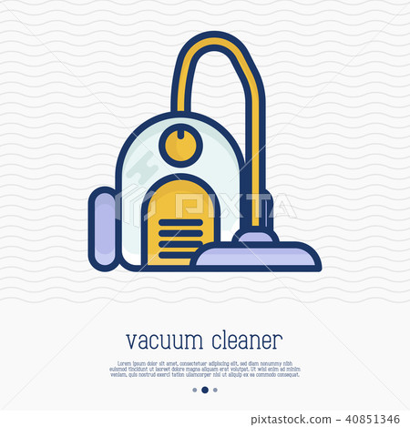 Vacuum cleaner thin line icon Vacuum cleaner thin line icon 40851346