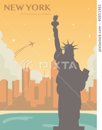Statue of Liberty. World landmark. American symbol. New York city. Vector Statue of Liberty. World landmark. American symbol. New York city. Vector 40851981