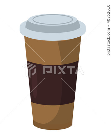 Coffee cup icon. Fastfood isolated. Sweet food and junk food concept. vector Coffee cup icon. Fastfood isolated. Sweet food and junk food concept. vector 40852010