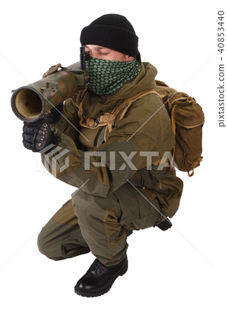 insurgent with RPG rocket launcher insurgent with RPG rocket launcher 40853440