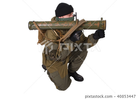 insurgent with RPG rocket launcher insurgent with RPG rocket launcher 40853447