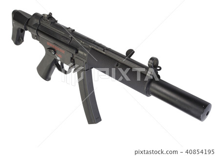 submachine gun MP5 with silencer submachine gun MP5 with silencer 40854195
