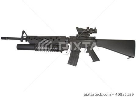 M16 rifle with an M203 grenade launcher M16 rifle with an M203 grenade launcher 40855189